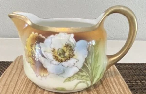 Vintage handbemaltes Milchkännchen aus feinem Porzellan - Bild 1 von 7