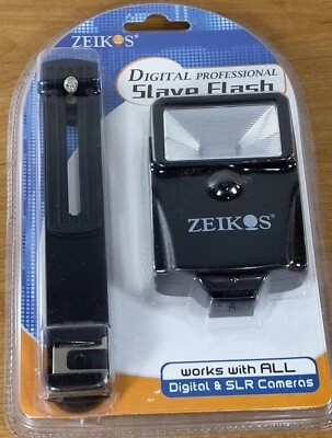 Flash escravo digital Zeikos ZE-DS12 com suporte funciona com todas as câmeras digitais e SLR - Imagem 1 de 2