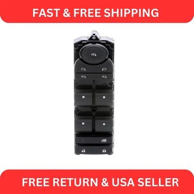 20835553 Interruptor de ventana eléctrica AC Delco GM conductor delantero lado izquierdo negro para Chevy Foto 1 de 4