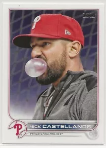 NICK CASTELLANOS 2022 TOPPS Actualización VARIACIÓN DE IMAGEN SP #US266 Philadelphia Phils - Imagen 1 de 2