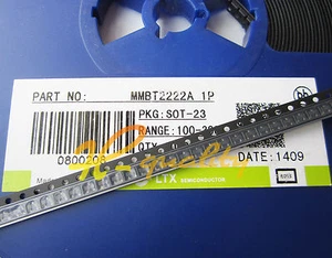 100PCS MMBT2222 SOT-23 2N2222 SMD NPN Transistor New - Afbeelding 1 van 1