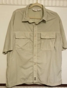 White Sierra Herren XL Hemd hellbraun khaki leicht belüftet im Rücken  - Bild 1 von 3