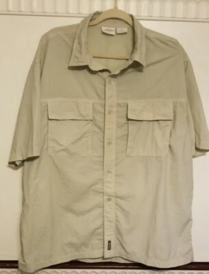 Camisa Blanca Sierra Hombre XL Tostado Caqui Ligera Ventilada en la Espalda  Foto 1 de 3