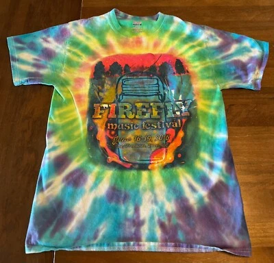 2016 Firefly Music Festival Tie Dye Shirt Size Medium Mumford Leon Florence DE - Image 1 of 4