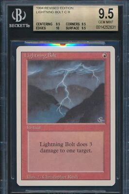 Revised Lightning Bolt BGS 9.5 Graded Magic MTG (2631) - Image 1 of 3
