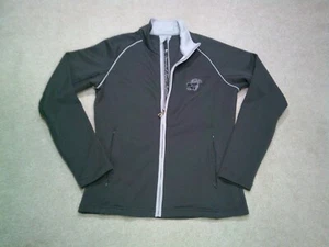 University of Kansas Jayhawks Full Zip Jacket Womens Small Gray Levelwear - Picture 1 of 17