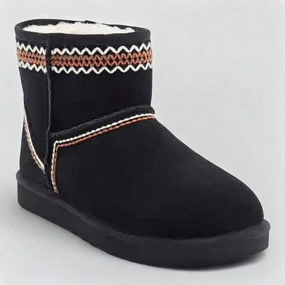 Botas al tobillo UGG Classic Mini Atherson negras de gamuza sin cordones 1158222 para hombre talla 11 Foto 1 de 3