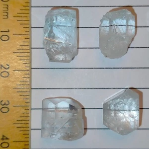 Beryl Goshenite crystals rough loose natural gemstones lot Aqua Shigar 35.9ct - Bild 1 von 7