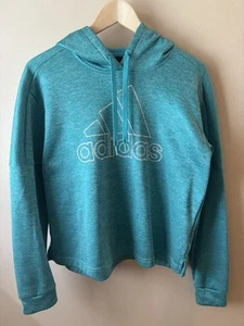 Adidas Climawarm Youth Girls Hooded Lightweight Pullover Hoodie Large 16/18 - Picture 1 of 6