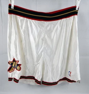 2001-06 Philadelphia 76ers Allen Iverson #3 Game Issued weiße Shorts 44 281 - Bild 1 von 8