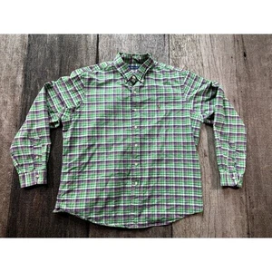 Ralph Lauren grün kariertes Baumwoll Langarm Hemd XXL Herren Preppy Polo - Bild 1 von 12