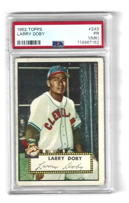 1952 Topps Baseball #243 Larry Doby PSA 1 Foto 1 de 2
