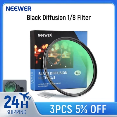 Black Diffusion 1/8 Filter Mist Dreamy Cinematic Effect Filter HD - Image 1 of 4