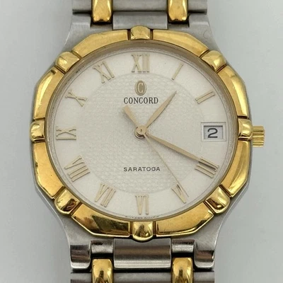 Reloj de cuarzo Concord Saratoga de 32 mm de acero inoxidable y oro de 18 quilates 15.58.237/1 Foto 1 de 4