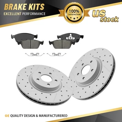 前钻转子刹车片适用于 2014 年 - 2018 年福特 Escape Transit Connect — 第 1/4 张图片