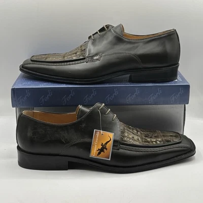 Zapato de vestir NE2 Steve Harvey para hombre de cuero verde/cococodrilo talla 11 Foto 1 de 4