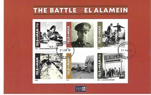 ISLE OF MAN 2023 Batlle of El Alamein velletje gestempeld/cancelled - Bild 1 von 1