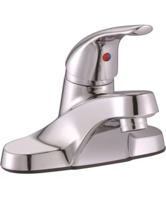 Bayview 4" Centerset Single-Handle Bathroom Faucet in Chrome Foto 1 de 4