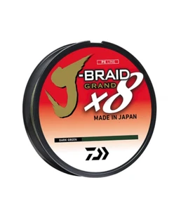 Daiwa J-Braid X8 Grand Braided Line, Dark Green, 300 Yd. - Picture 1 of 1