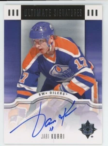 2007-08 UPPER DECK ULTIMATE Jari Kurri ULTIMATE SIGNATURES AUTO - Picture 1 of 2