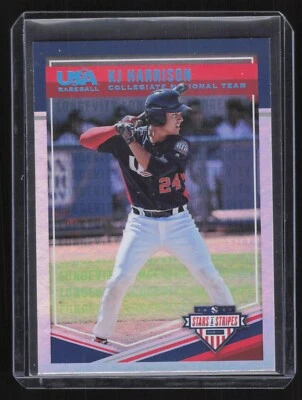 2018 Panini USA Stars & Stripes KJ Harrison /99 - Image 1 of 2