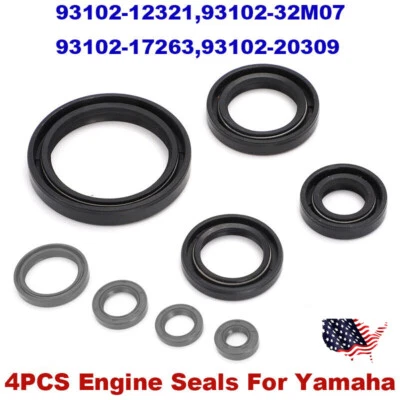For YAMAHA ENGINE SEALS YZ 250,465,490,IT 250,400,425,465 1978-82 No Crank Seal - Image 1 of 4
