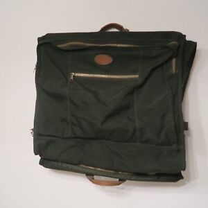 DAKOTA TUMI Shoulder Garment Luggage Travel Bag GREEN CANVAS CORDURA USA Made