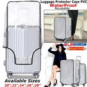 FUNDA TRANSPARENTE MALETA DE VIAJE PVC PROTECTOR DE EQUIPAJE 20""22""24""26""28 - Imagen 1 de 11