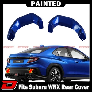 22-25 Fits SUBARU WRX VB 5th 4D Sedan Exhaust Pipe Cover 2pcs Painted #K7X - Picture 1 of 6