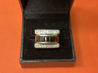 Magnifique Bague Tank En Argent Taille 52 - Photo 1/4