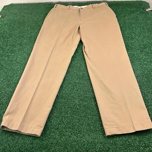 Brooks Brothers Chino Pants Mens 35x30" Brown Advantage Clark Pleated Formal - Picture 1 of 12