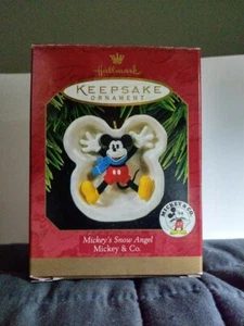 DISNEY HALLMARK "MICKEY'S SNOW ANGEL" 1997 CHRISTMAS ORNAMENT - Bild 1 von 5
