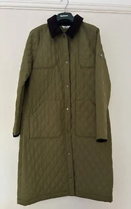 Barbour Ladies Falmouth Quilt Coat Green Brand New UK10 - Picture 1 of 6