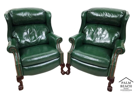 Reclining Leather Chairs Wingback Maxwell by BRADINGTON YOUNG Set of 2 Cover