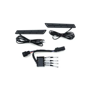 Kuryakyn LED Saddlebag Scharnier Accents Satin Black For Harley-Davidson - Bild 1 von 1