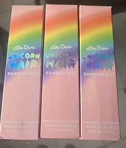 Lime Crime Unicorn Hair Rainbow Mist Lot Of 3 `Sweet Tea~ Earl Grey~ Lollipop - Picture 1 of 2