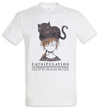 Catnipulation T-Shirt cats cat Liebe Love Fun Addicted Meow Manipulation