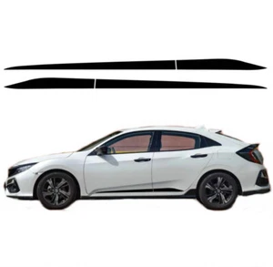 2 PCS Graphics Side Skirt Stripe Sticker For Honda Civic 2016-2020 Vinyl Decal - Picture 1 of 9