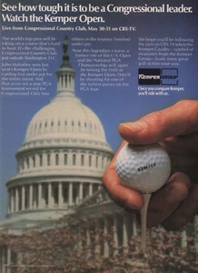 1981 Vintage Print Ad See how tough it is Congressional leader Kemper Open Golf - Picture 1 of 2