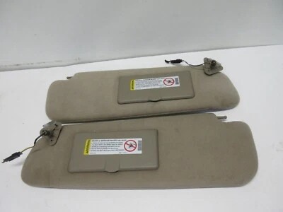 97-02 Savana Express Van Sun Visor Set Pair Driver Passenger tan OEM Cloth - Image 1 of 4