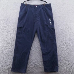 Wrangler Mens Workwear Cargo Pants 40x32 Blue Outdoor Rugged Relaxed Fit NEW - Picture 1 of 16