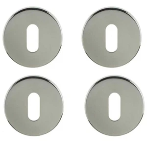 4X Schlüssellochabdeckung Rosette Standard Europrofil Türschloss Abdeckung 50mm UK - Bild 1 von 6