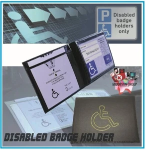 Disabled Badge Holder Hologram Safe Parking Permit Display Cover Wallet - Picture 1 of 6
