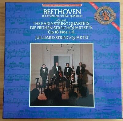 Juilliard String Quartet - Beethoven Complete Quartets V. 1 3LP BOX 1983 NL MINT - Bild 1 von 4