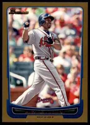 2012 Bowman Gold Michael Bourn Braves #44 *Noles2148* - Image 1 of 2
