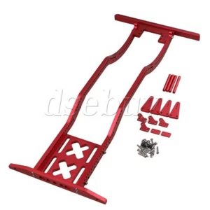 Telaio telaio rosso Alumimum Upgrade RC1:10 per AXIAL SCX10 RC4WD D90 - Foto 1 di 8