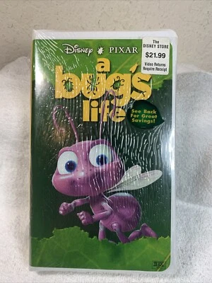 A Bugs Life (VHS, 1999) PIXAR Factory Sealed Clam Case Rare More VHS In Store - Image 1 of 4