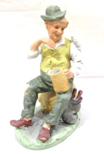 Vintage Mann trinkt mit Maus auf der Schulter Ardco Figur C-2239 - Bild 1 von 9