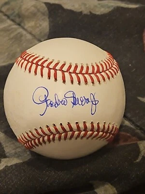 Pedro Sierra Firmado JUEGO USADO Béisbol Autografiado Romlb Oficial Auto Negro  Foto 1 de 4