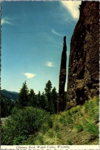 CHIMNEY ROCK Wapiti Valley WYOMING WY 4x6 Postcard - Picture 1 of 2